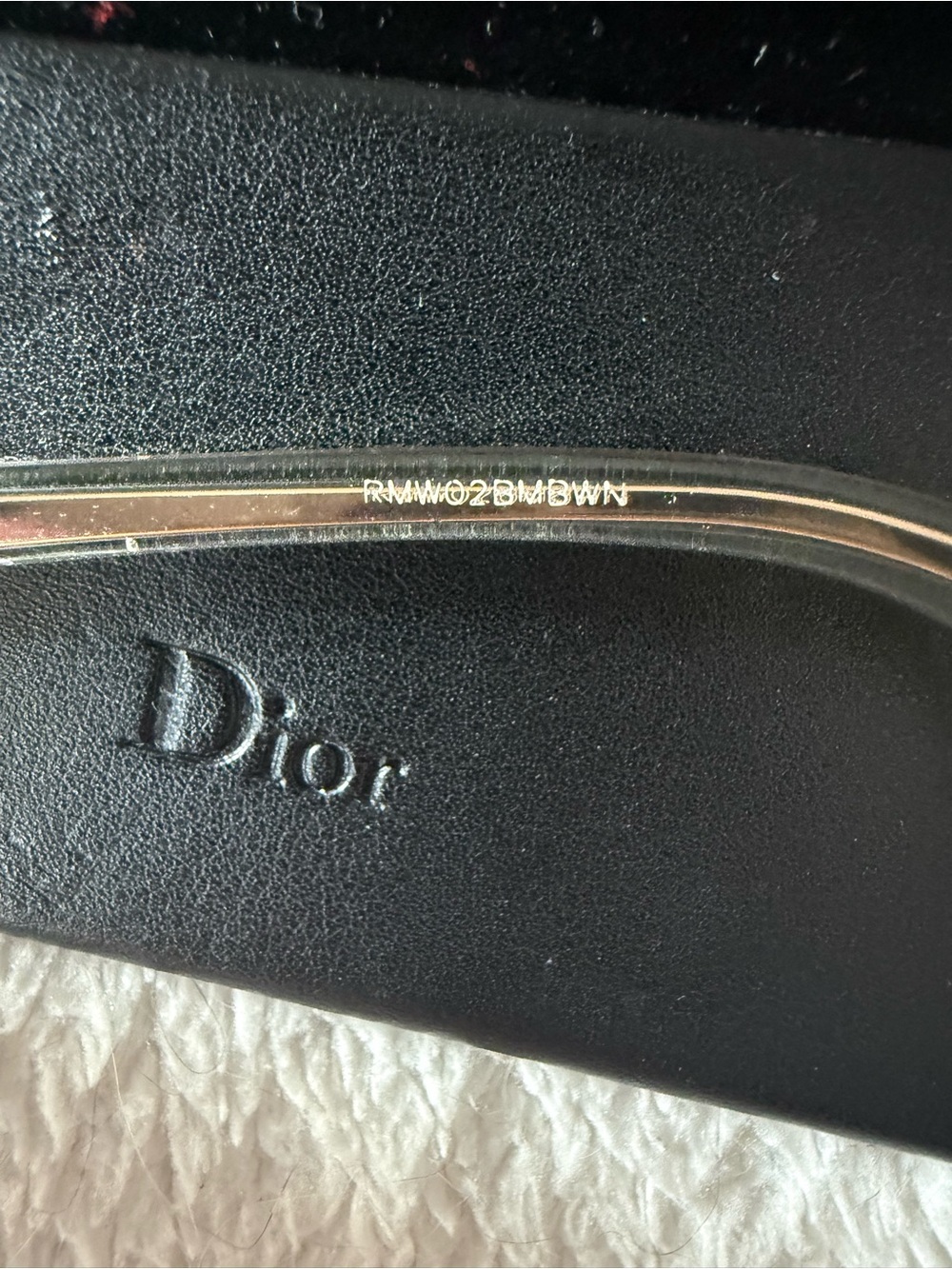 Dior Women's White and Gold Cat-Eye Sunglasses - Picture 7 of 7